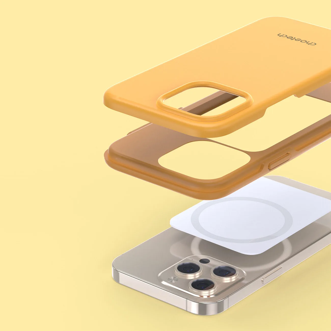 MFM esésvédő tok iPhone 13 Pro-hoz, narancssárga 10