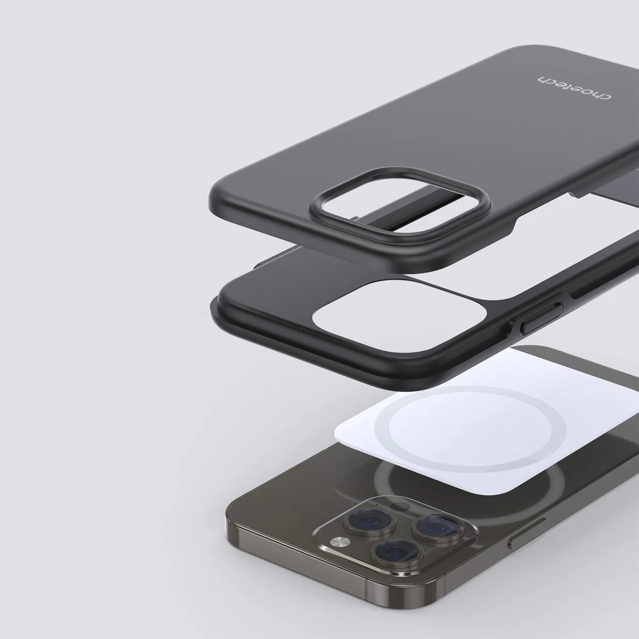 Husă anti-cădere MFM pentru iPhone 13 Pro Max, negru 10