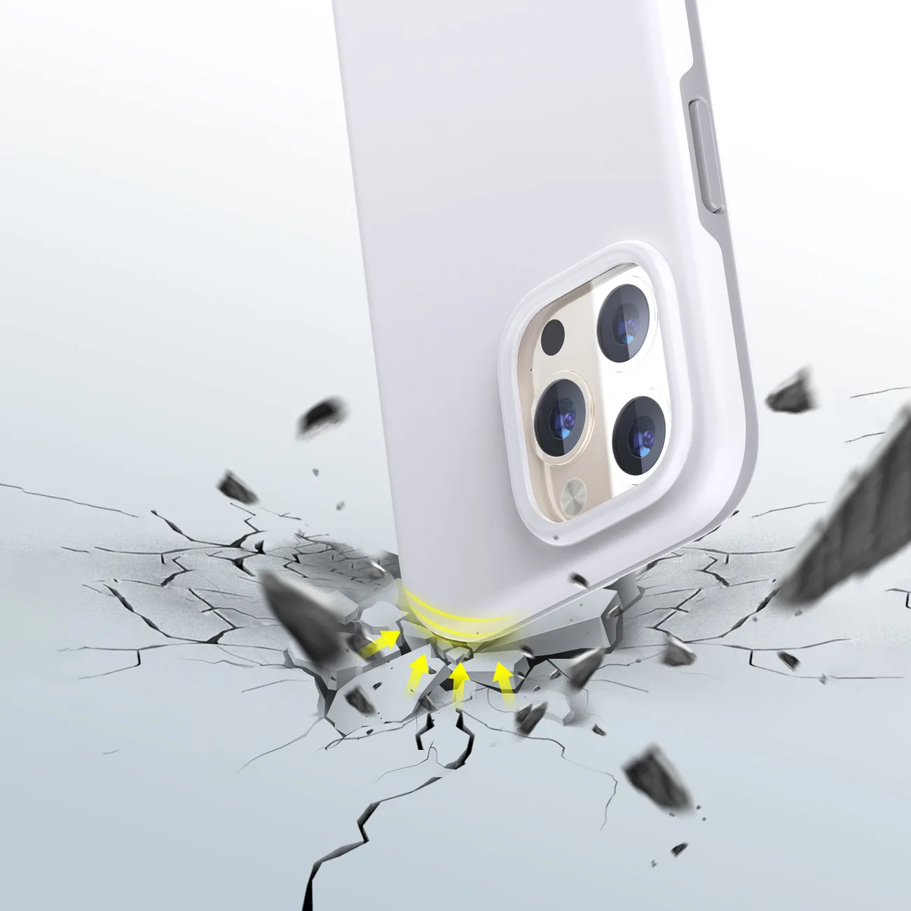 MFM esésvédő tok iPhone 13 Pro Max-hoz, fehér 4
