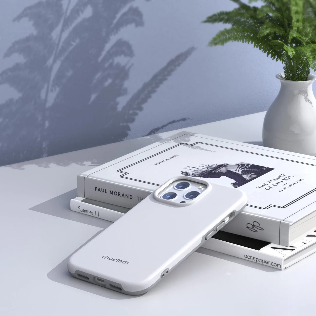 MFM esésvédő tok iPhone 13 Pro Max-hoz, fehér 8