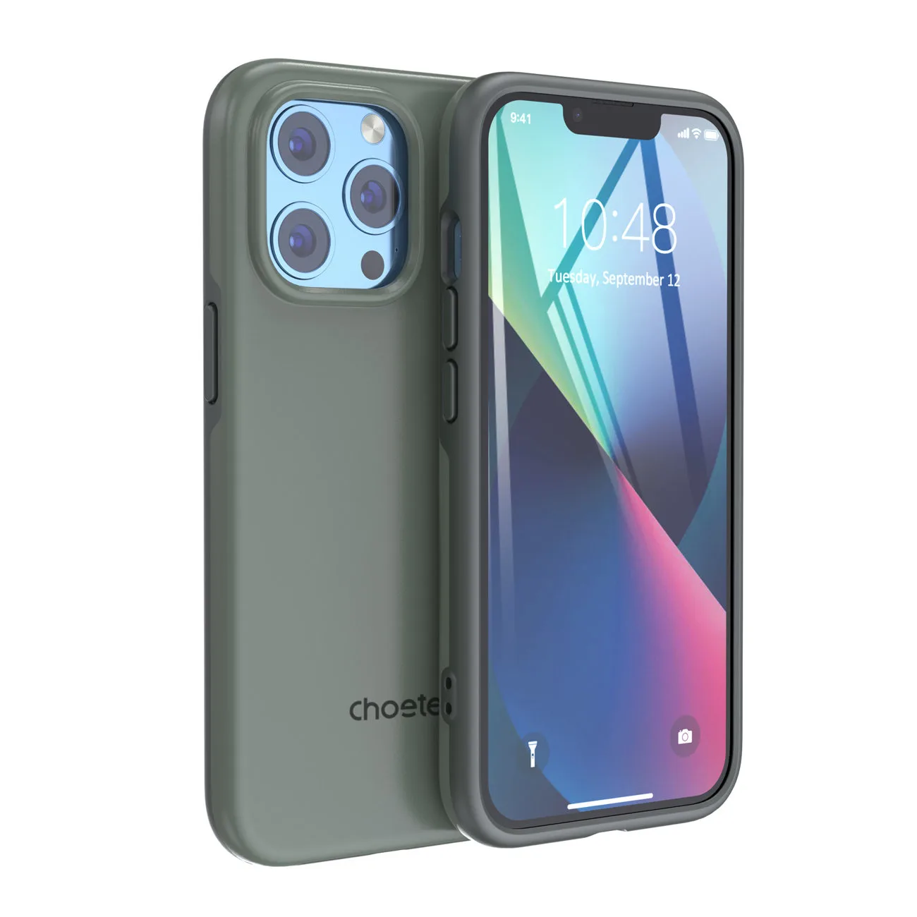 MFM esésvédő tok iPhone 13 Pro Max-hoz, zöld