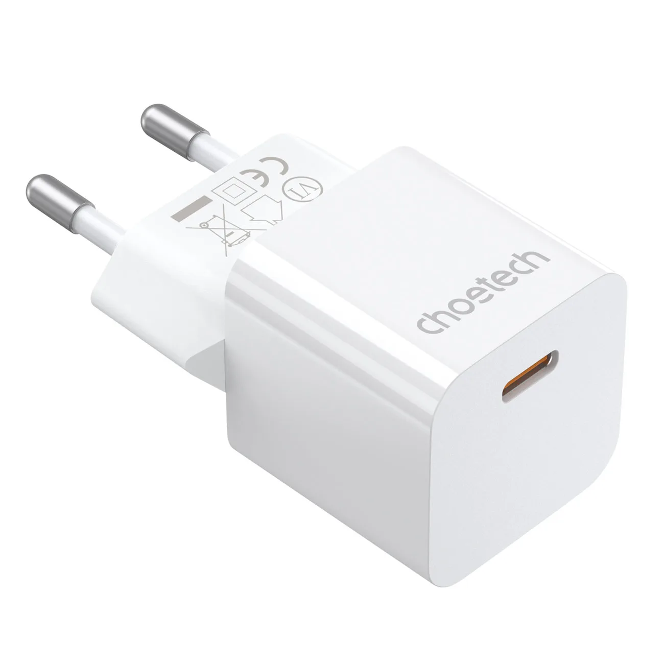 20 W-os USB Type-C fali töltő, fehér