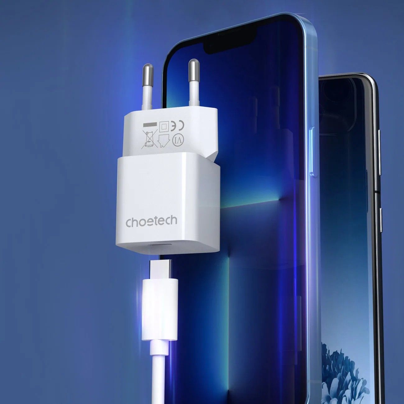 20W USB Type-C Wall Charger, White 3