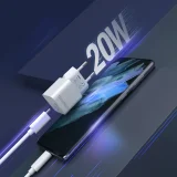 20W USB Type-C zidni punjač, bijeli 4