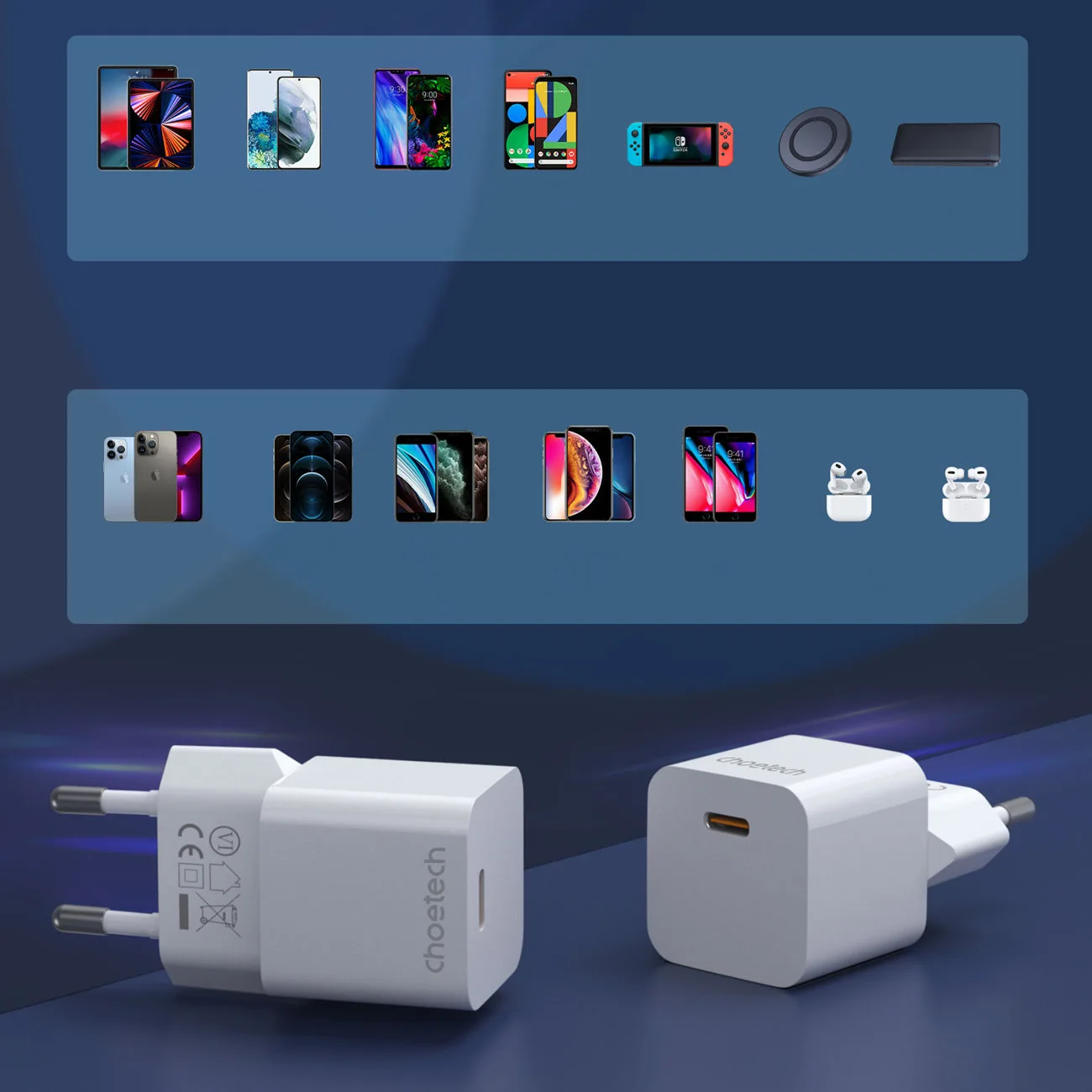 20W USB Type-C Wall Charger, White 5