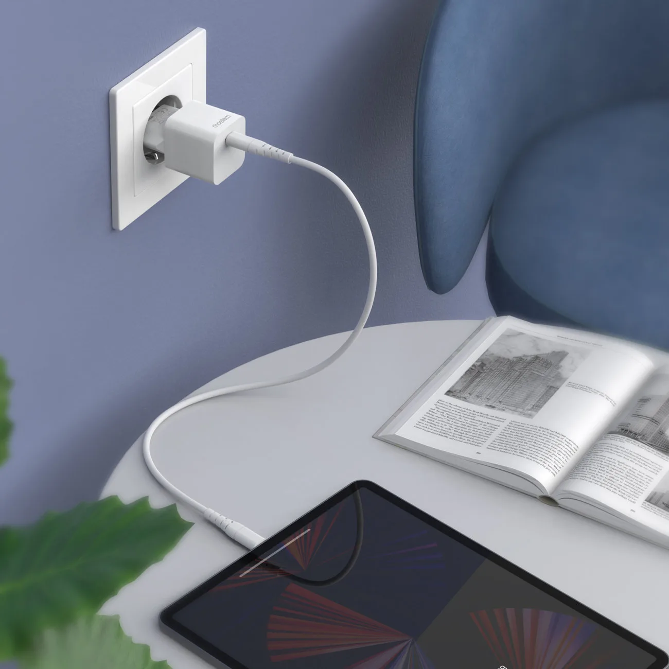 20W USB Type-C Wall Charger, White 6