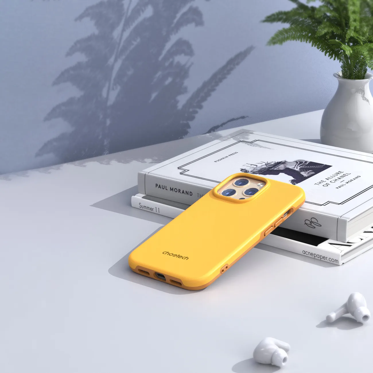 MFM esésvédő tok iPhone 13 Pro Max-hoz, narancssárga 9