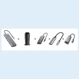 Višenamjenski HUB adapter s zaslonom: USB-C, USB-A, VGA, AUX, SD, TF, 12-u-1, sivi 8