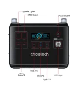Hordozható töltőállomás + Power Bank BS006 Super Mini 2000W Fekete 6