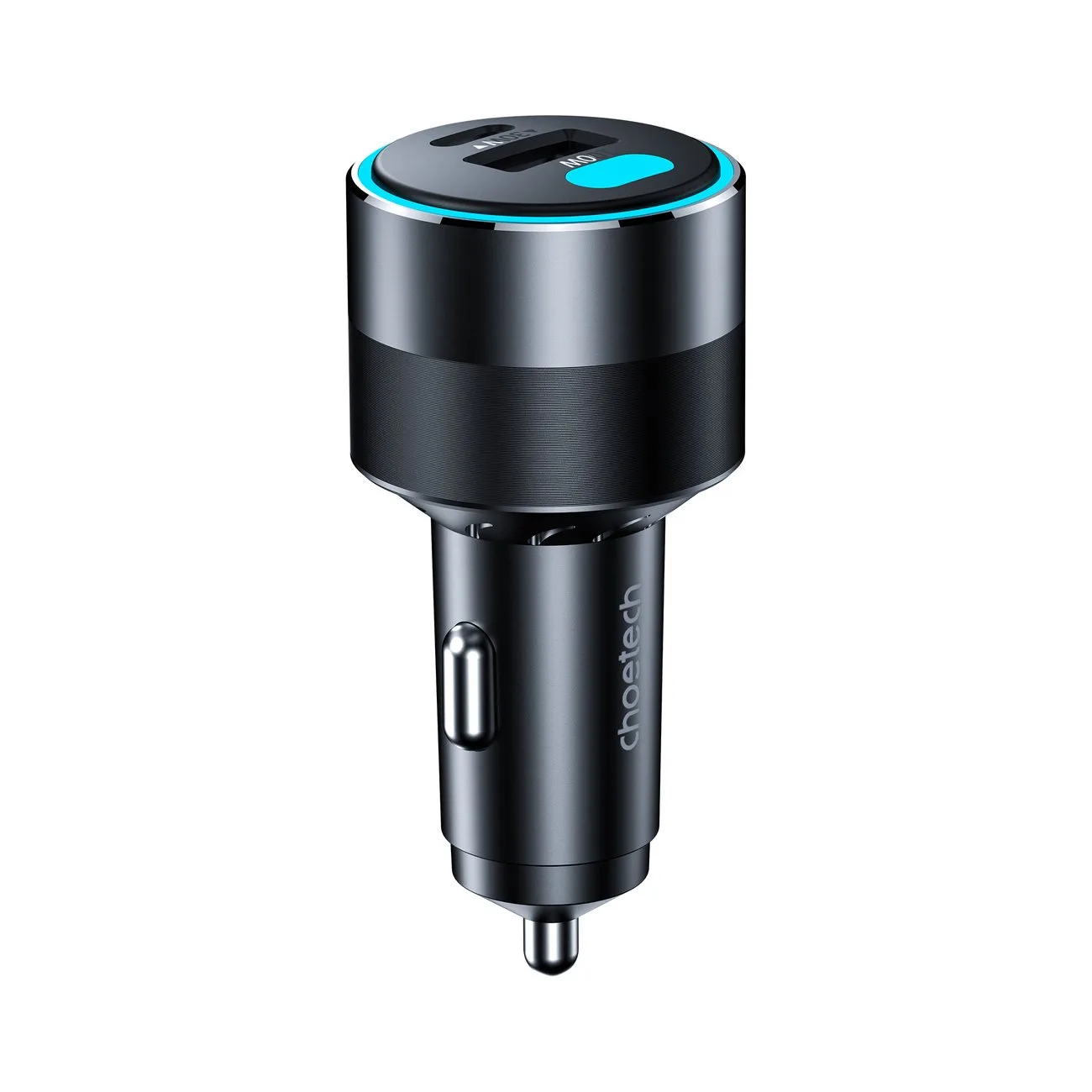 130W Fast Car Charger 2xUSB-C + USB-A Black 10