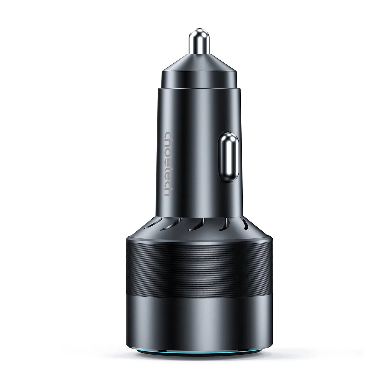 130 W-os gyors autós töltő 2xUSB-C + USB-A fekete