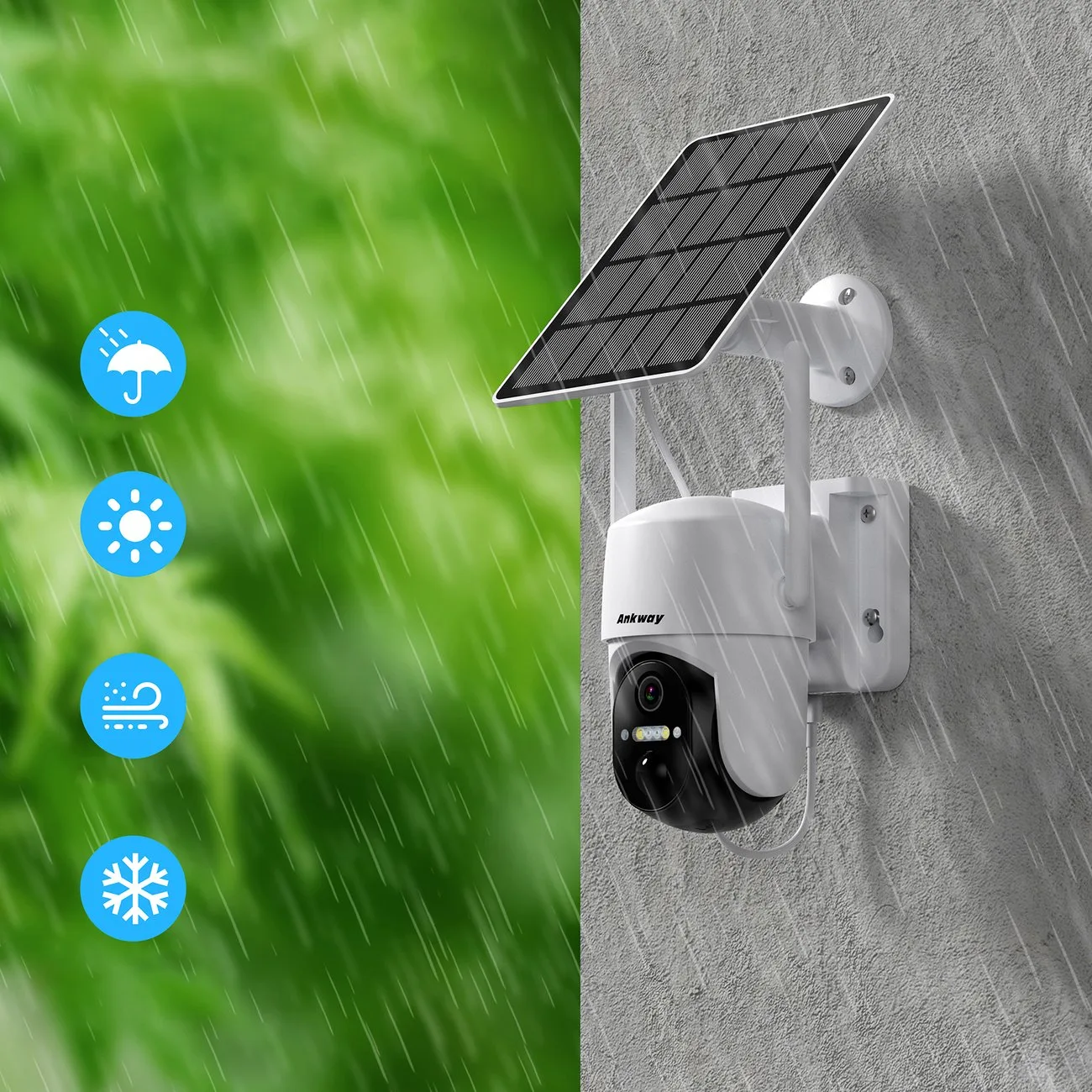 WiFi Camera with Android/iOS Control App, IR LED + 5W Solar Panel 7