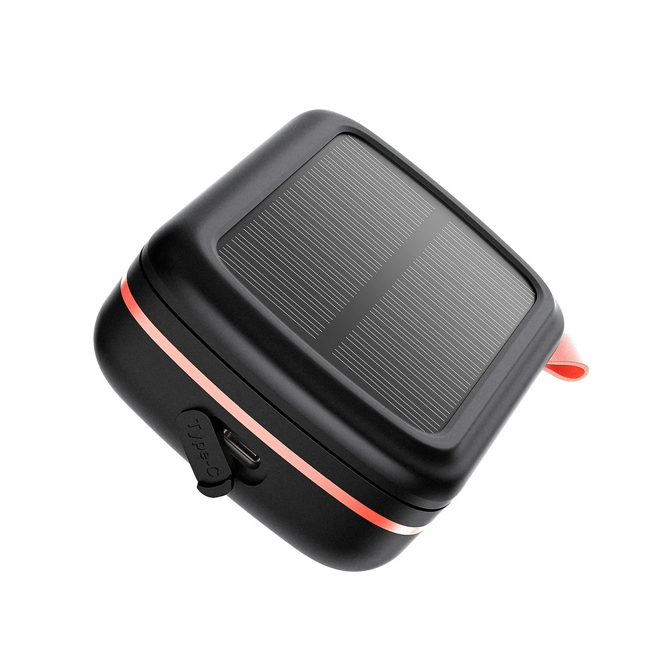Waterproof TWS wireless earbuds with solar charger and 2500mAh power bank, black 3