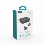 Vodootporne TWS bežične slušalice sa solarnim punjačem i power bankom od 2500 mAh, crne 5