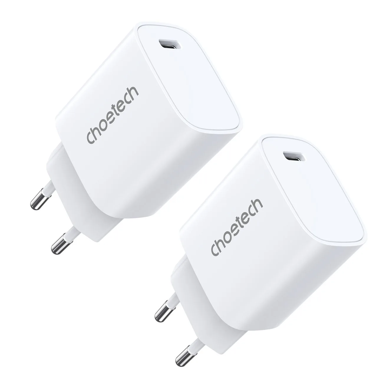 Q5004 20 W-os PD fali töltő iPhone 12 és 13 készülékekhez, 2 db-os csomag, fehér