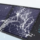 100 W-os összecsukható napelemes töltő USB-C, 2xUSB PD QC csatlakozóval, fekete 6
