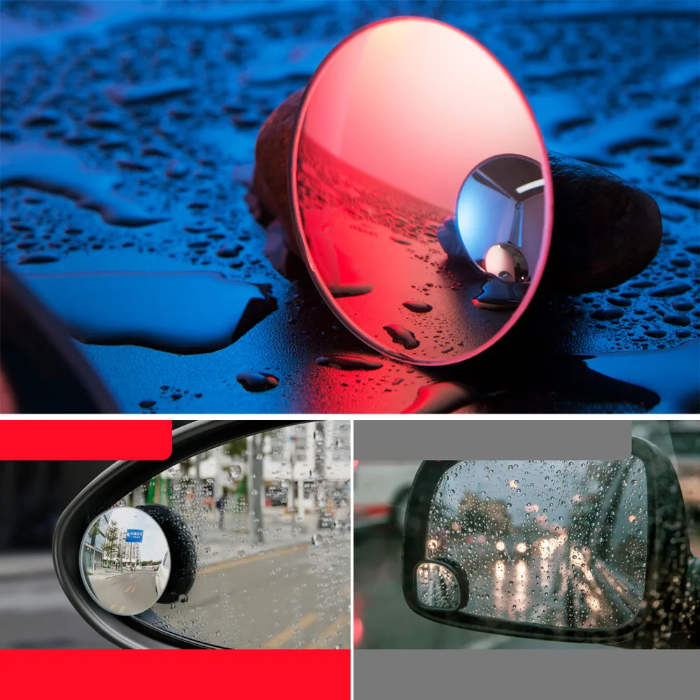 Lusterko samochodowe boczne wypukłe martwe pole Full-view Blind-spot Mirror 2szt. 10