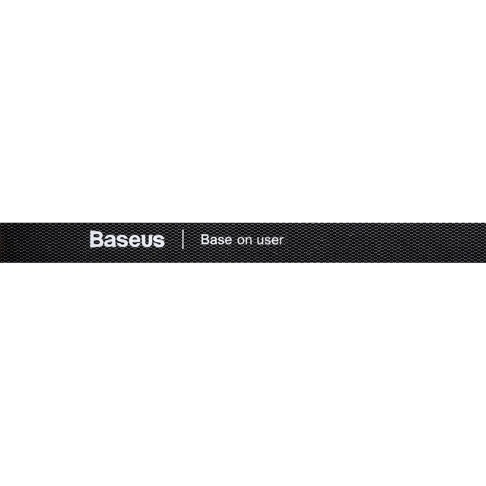 Cable organizer, hook-and-loop tape, 1 m, black 4