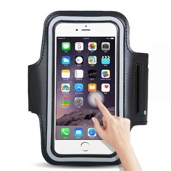 Armband do biegania opaska na ramię na telefon smartfon 6 cali czarny 3