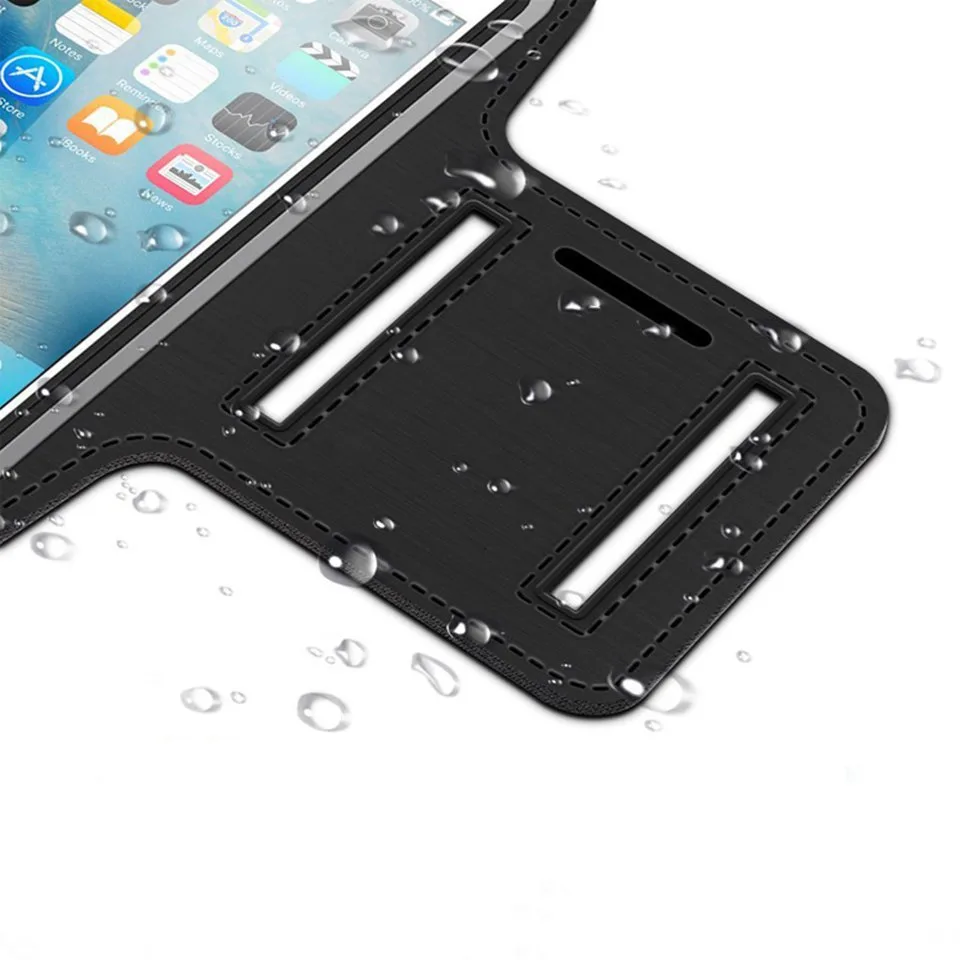 Armband do biegania opaska na ramię na telefon smartfon 6 cali czarny 4