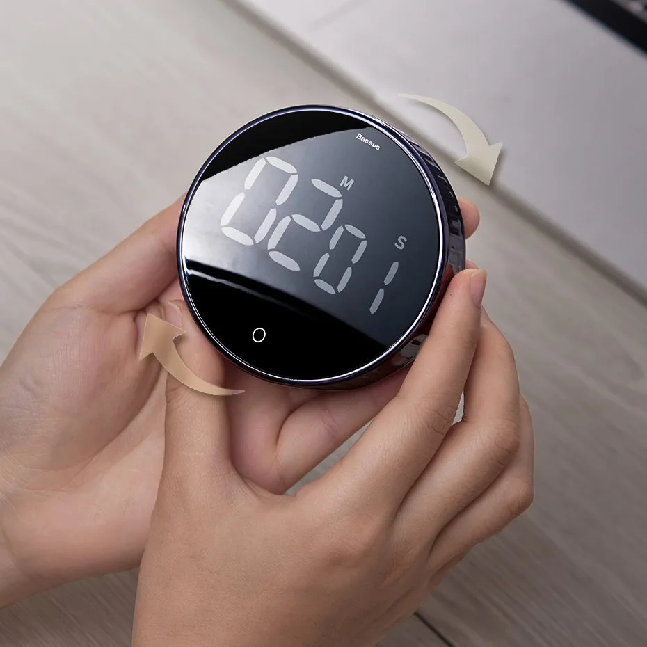 Rotating electronic timer, black 11