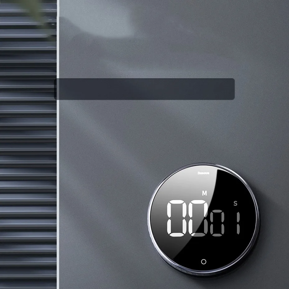 Rotating electronic timer, black 8