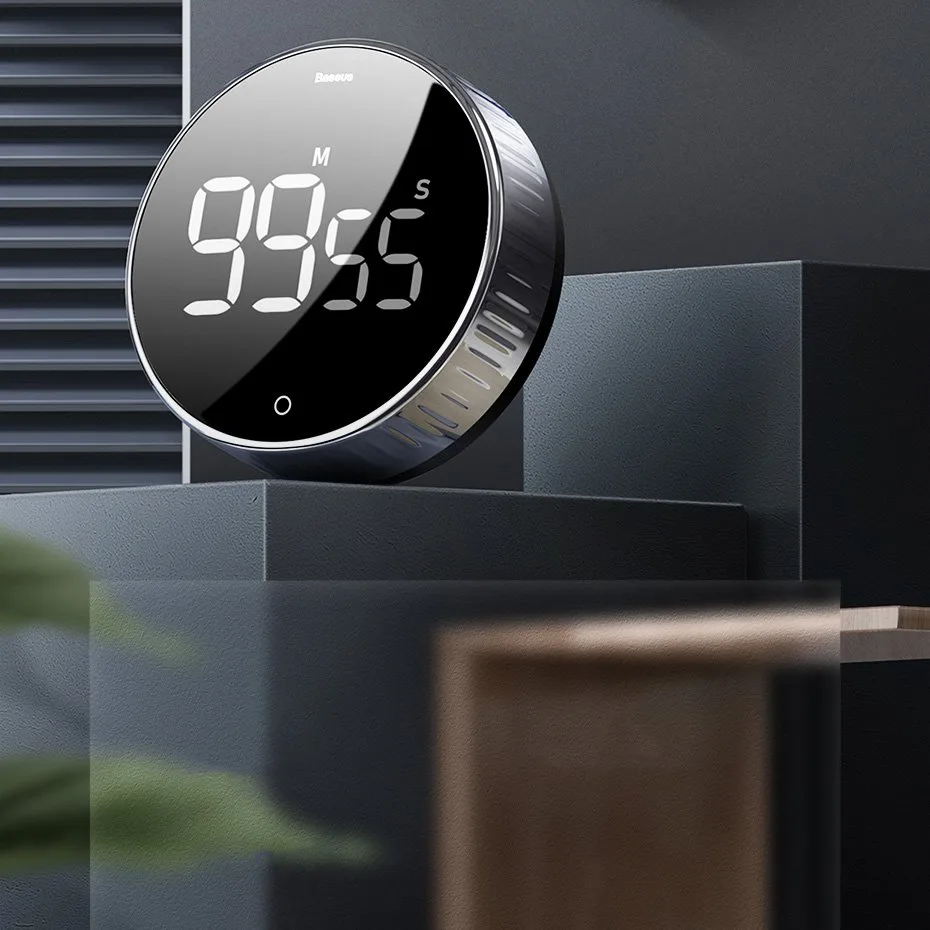 Rotating electronic timer, black 9