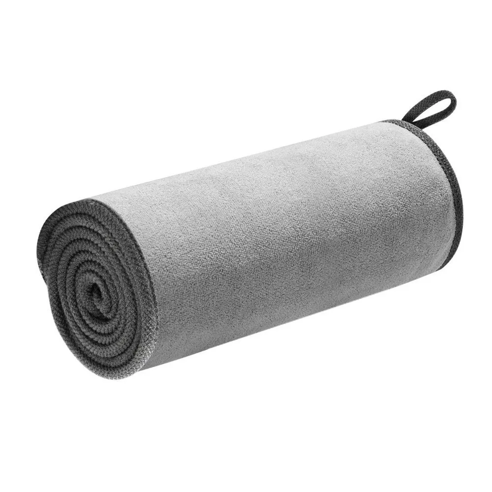 Mikrofasertuch zum Trocknen des Autos, 40 x 40 cm, grau – 2er-Set 2