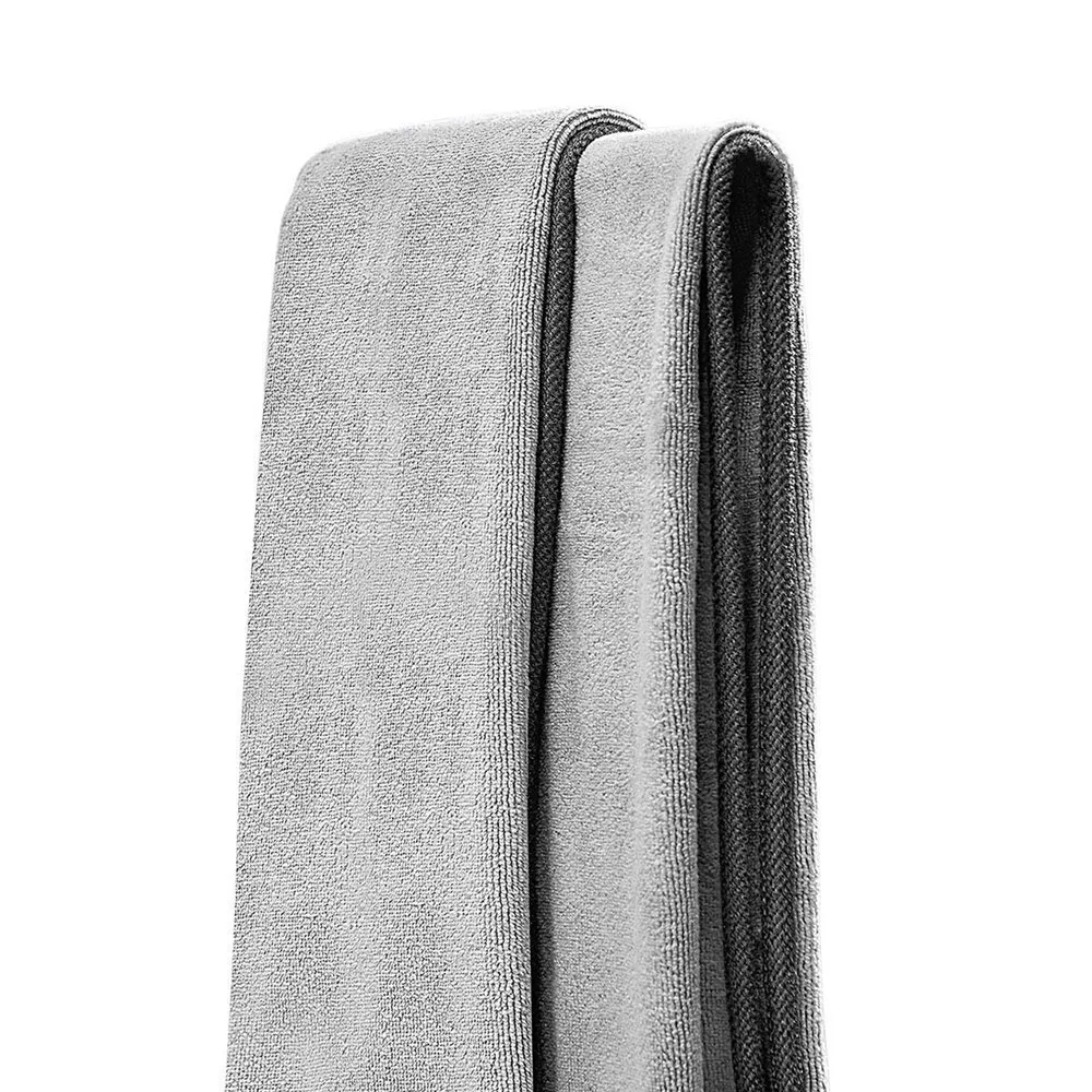 Mikrofasertuch zum Trocknen des Autos, 40 x 40 cm, grau – 2er-Set 4