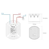 D1 Smart RF 433 MHz Dimmer pentru lumină, negru 5
