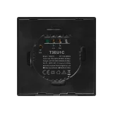Dodirno svjetlosno prekidače, WiFi prekidače s gumbom, 433 MHz RF, crno T3EU1C-TX 2