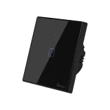 Dodirno svjetlosno prekidače, WiFi prekidače s gumbom, 433 MHz RF, crno T3EU1C-TX 3