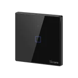Dodirno svjetlosno prekidače, WiFi prekidače s gumbom, 433 MHz RF, crno T3EU1C-TX 4