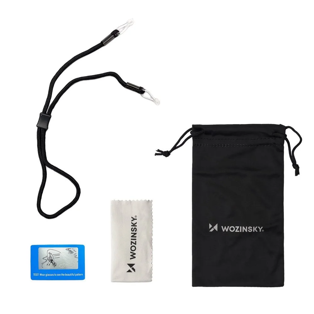 Polarized cycling sunglasses with lens set + prescription insert, black 3