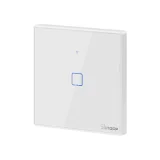 Întrerupător tactil monocanal, întrerupător cu buton WiFi, alb T2EU1C-TX