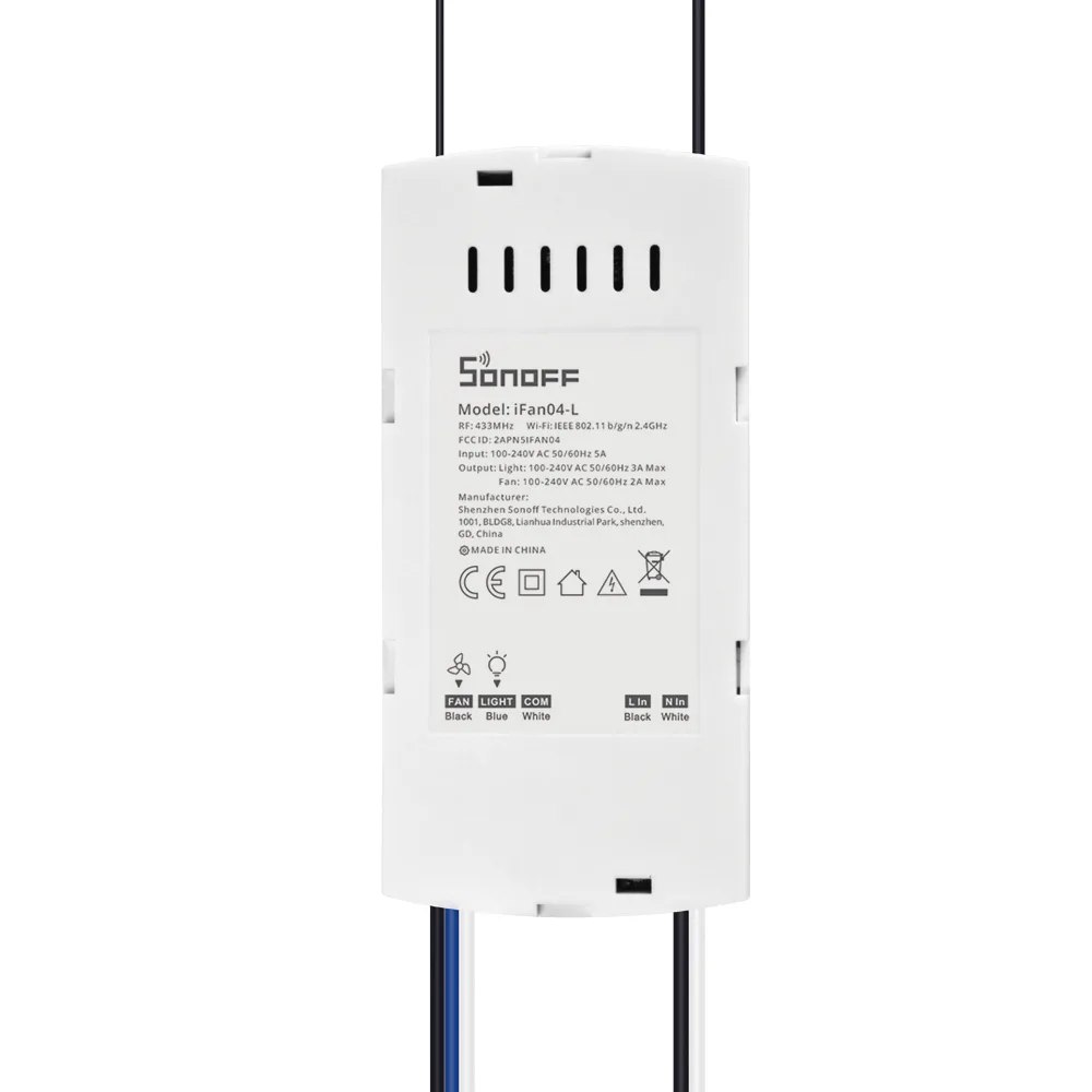 Regulator de ventilator cu lampă integrată, alb iFan04-H 6