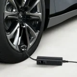 Mini car compressor, tire pump for cigarette lighter socket, black 11