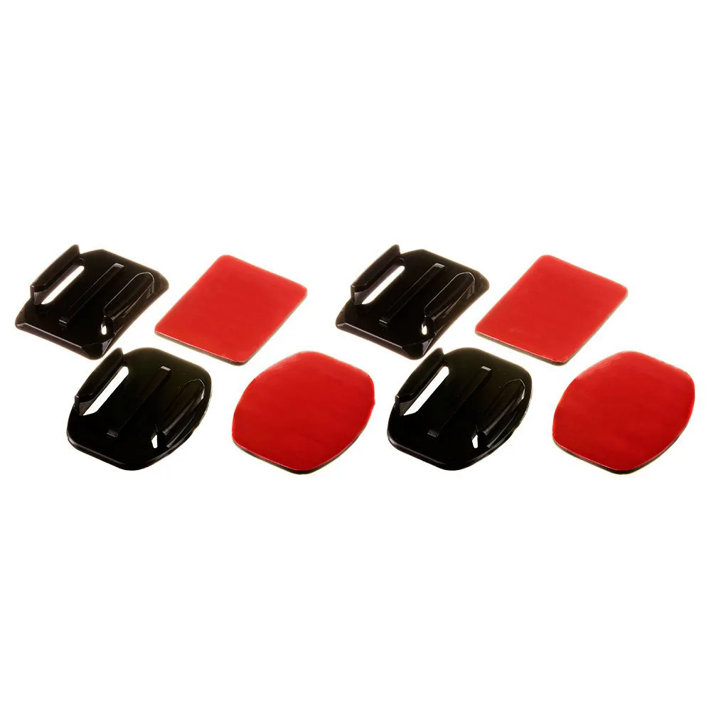 Mounting bases for GoPro, DJI Osmo Action, EKEN, and SJCam Insta360 action cameras with 3M adhesive strips – 4 pcs 3