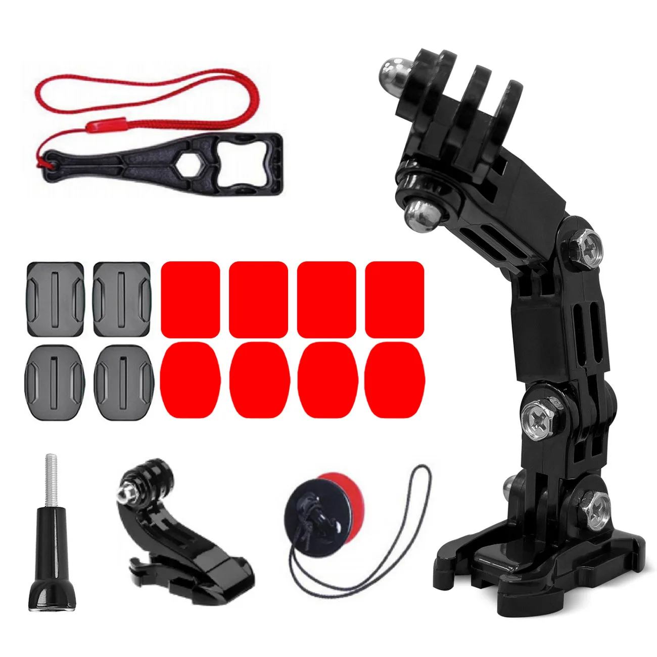 Sisakra szerelhető kiegészítő készlet GoPro, DJI, Insta360, SJCam és Eken akciókamerákhoz