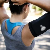 Bandă de braț pentru alergare și fitness, mărime L, roz 3