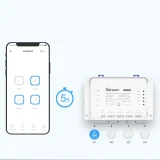 Pametni 4-kanalni WiFi relej za uključivanje/isključivanje, bijeli 4CHR3 6