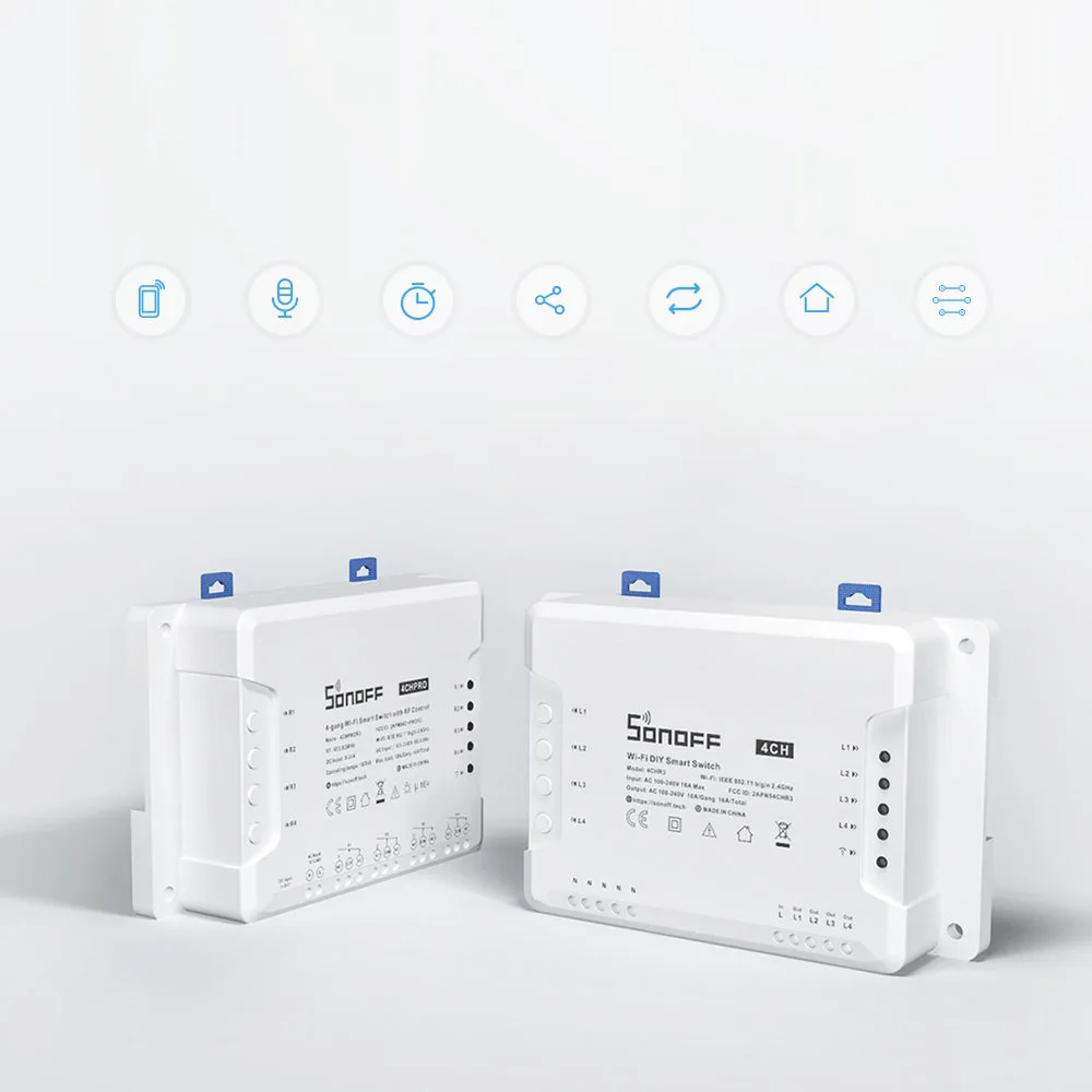 Relay inteligent de 4 canale cu WiFi, alb 4CHR3 7
