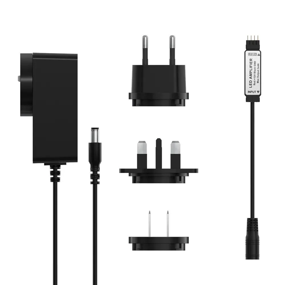 Bandă LED RGB inteligentă, impermeabilă, cu telecomandă, sursă de alimentare și WiFi, 5 m 3