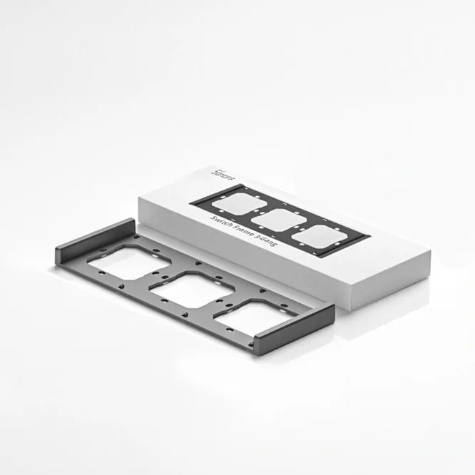Triple mounting frame for M5-80 wall switch installation 4