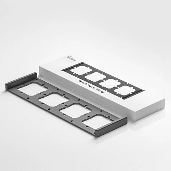 Quadruple mounting frame for M5-80 wall switches 3
