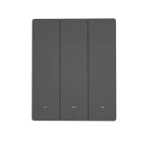 Întrerupător de perete inteligent WiFi cu 3 canale, negru M5-3C-80 2