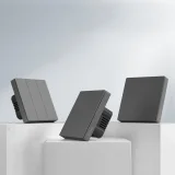 Întrerupător de perete inteligent WiFi cu 3 canale, negru M5-3C-80 6