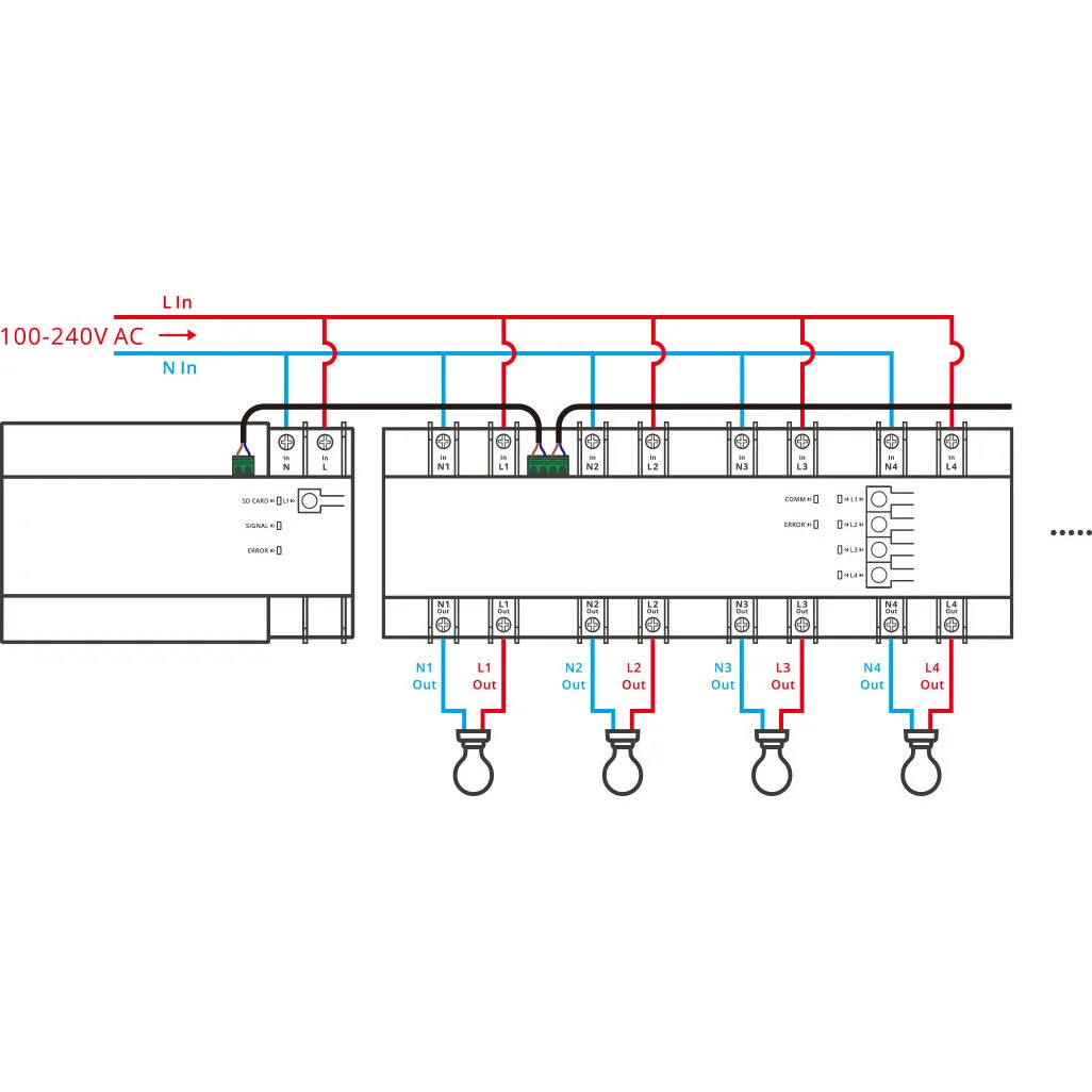 SPM-4Relay Smart Power Meter Switch with WiFi and Ethernet 9