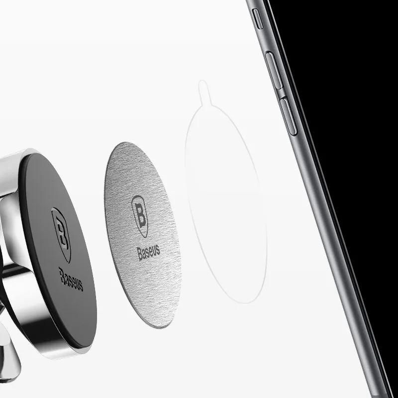 Öntapadó fémlemez burkolatok mágneses telefon tartókhoz, ezüst