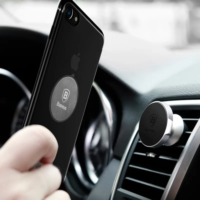 Capace autoadezive din tablă pentru suporturi magnetice de telefon, argintiu 5